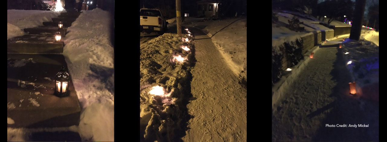 Mew Year's Eve Luminarias, Prospect Park Minneapolis