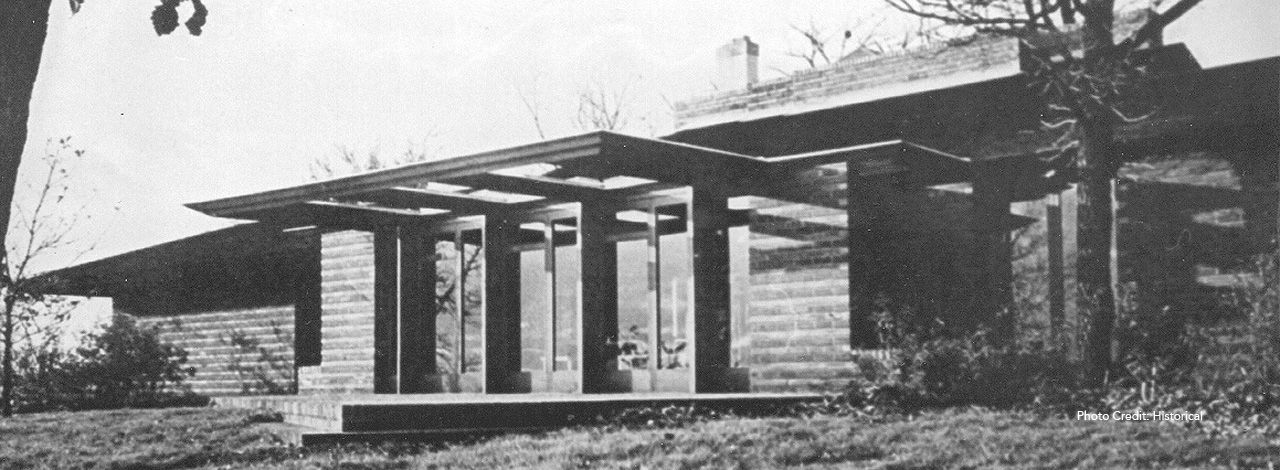 Willey house, 253 SE Bedford Street, Frank Lloyd Wright-designed house, 1934.